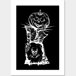 Zombie Pumpkin Posters and Art